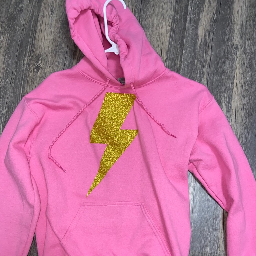 Hot pink lightning hoodie